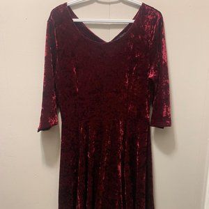 Papillon Crushed Velvet Holiday Dress